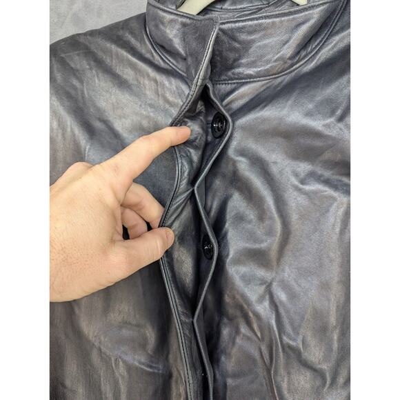 George Kriss by Maryse Roye Leather Jacket Made in Canada Womens Size 10 Vintage - Picture 4 of 12